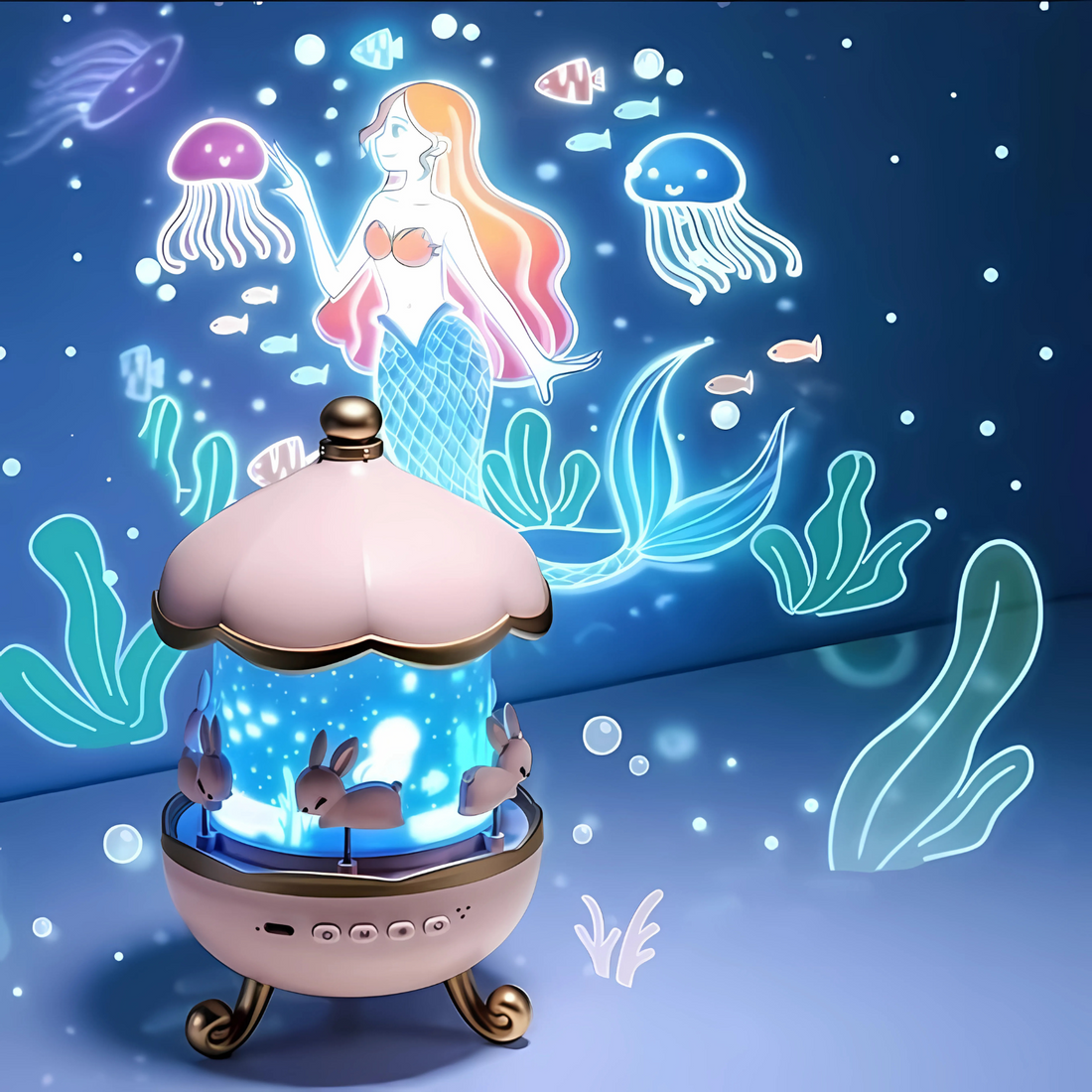 🦄 360° Rotating Room Projector Night Light 🌌