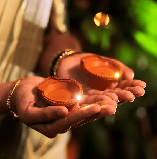 LED Water Sensor Diyas with Ambient Lights (Pack of 12/24/48)👇