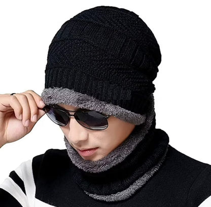 Woolen Cap With Face Mask ! 75% Off - Christmas Offer 🎅